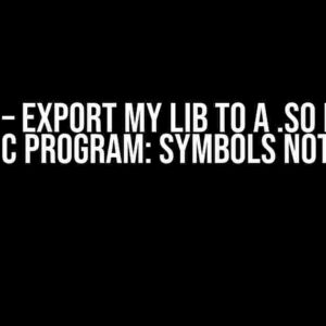 Cython – Export my lib to a .so file and use in a C program: Symbols not found?