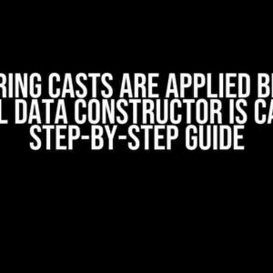 Ensuring Casts are Applied Before Laravel Data Constructor is Called: A Step-by-Step Guide