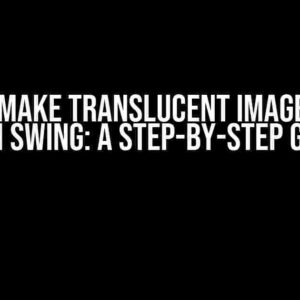 How to Make Translucent Image in Java with Swing: A Step-by-Step Guide